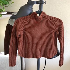 American apparel knit cropped sweater